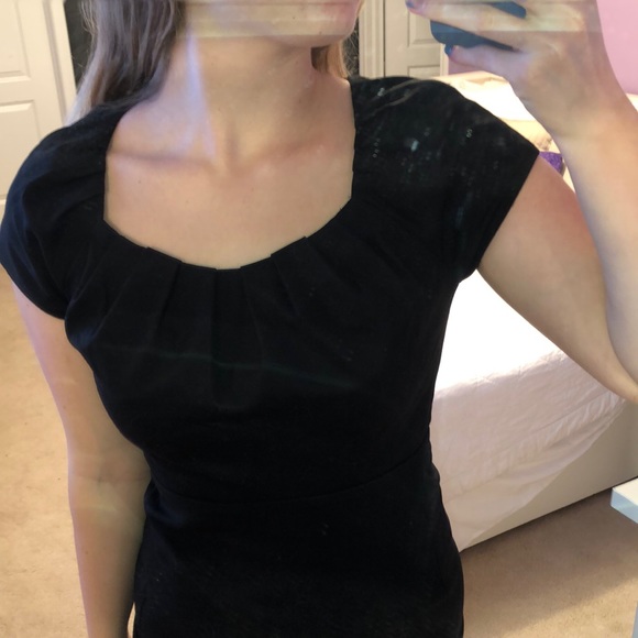 Tahari black midi dress - Picture 2 of 6